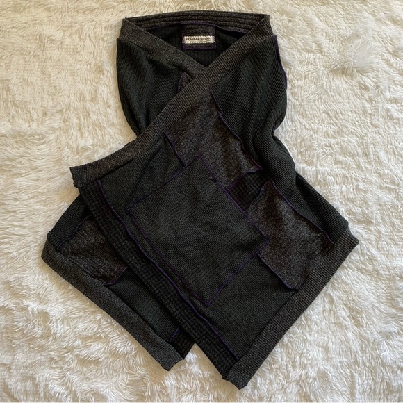 Up-cycled Sweater  Patchwork Wrap /Shawl - Picture 13 of 14